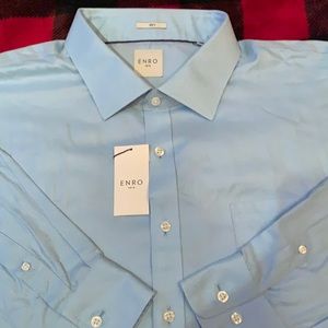 ENRO Mens Long Sleeve Dress Shirt